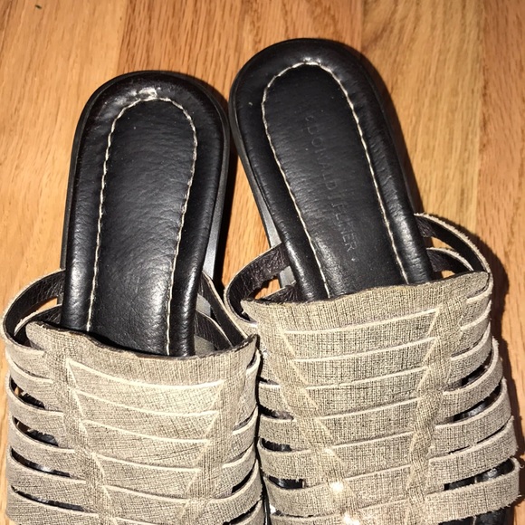 DONALD J PLINER SLIP ON WEDGE SANDALS SZ 6 - Picture 6 of 8